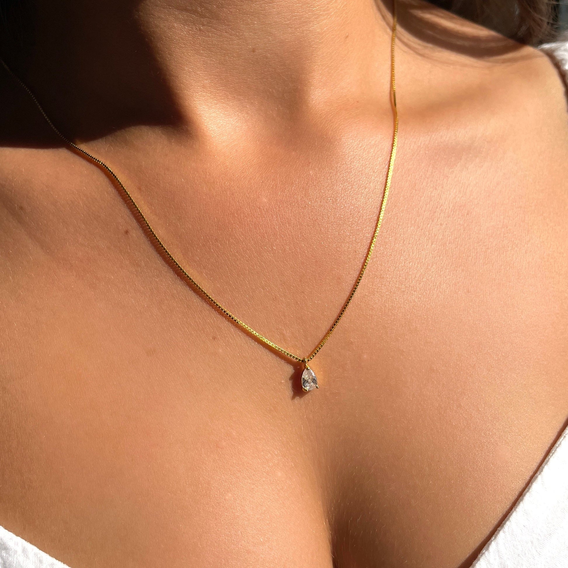 Skopje | Srebrny łańcuszek z cyrkonią 0.015 kg 2