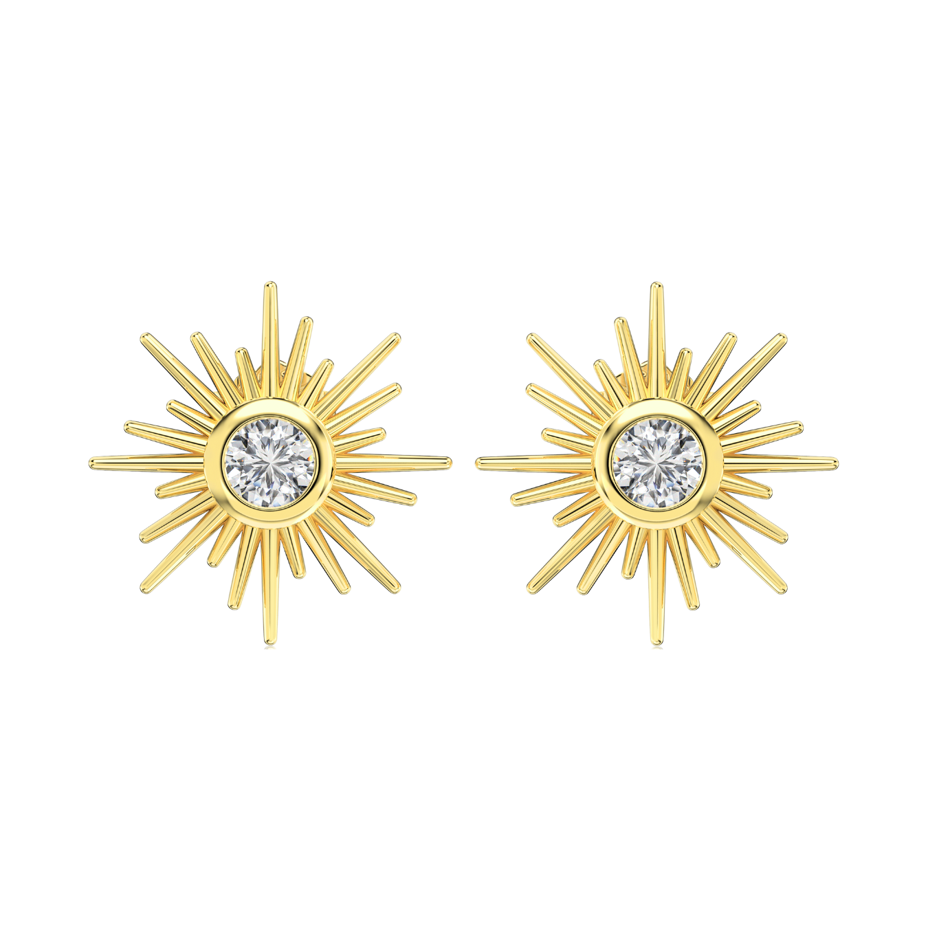 Srebrny Kolczyk | Cyrkonia 4mm, Srebro 0.01kg 5