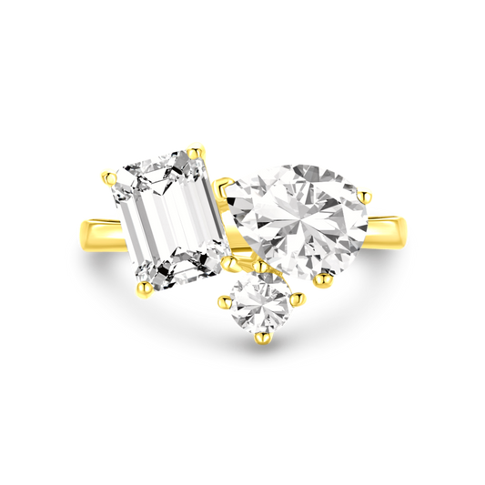 Srebrny Pierścionek Z Cyrkoniami | Elegancki Design 0,01 kg 0