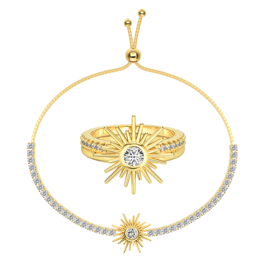 Zestaw Biżuterii Srebrnej | Srebro 925, Cyrkonia 8A, 0.05kg 0