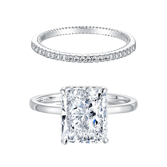 Zestaw Pierścieni Srebrnych | Eleganckie Srebro 0,02 kg & Cyrkonia 8A 0