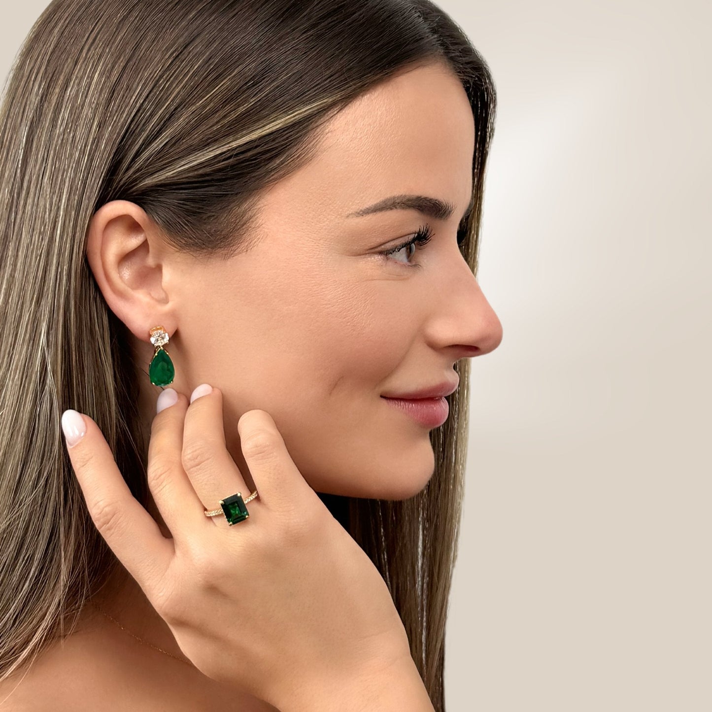 Złoty Pierścionek Emerald Bay | Ręcznie Wykonany 0,02kg 3