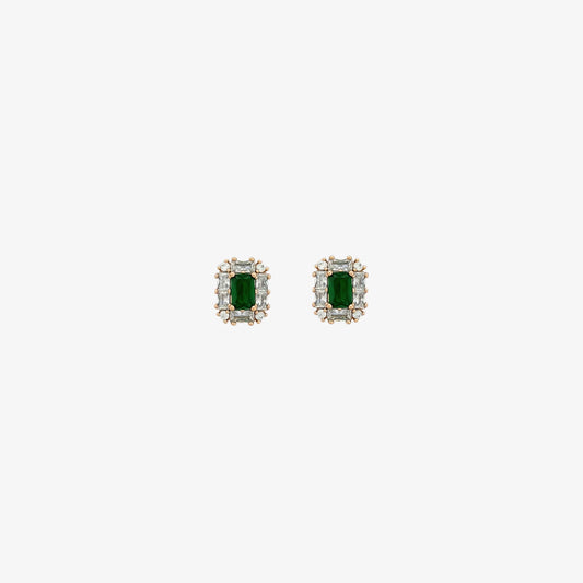 Clarissa Emerald Studs