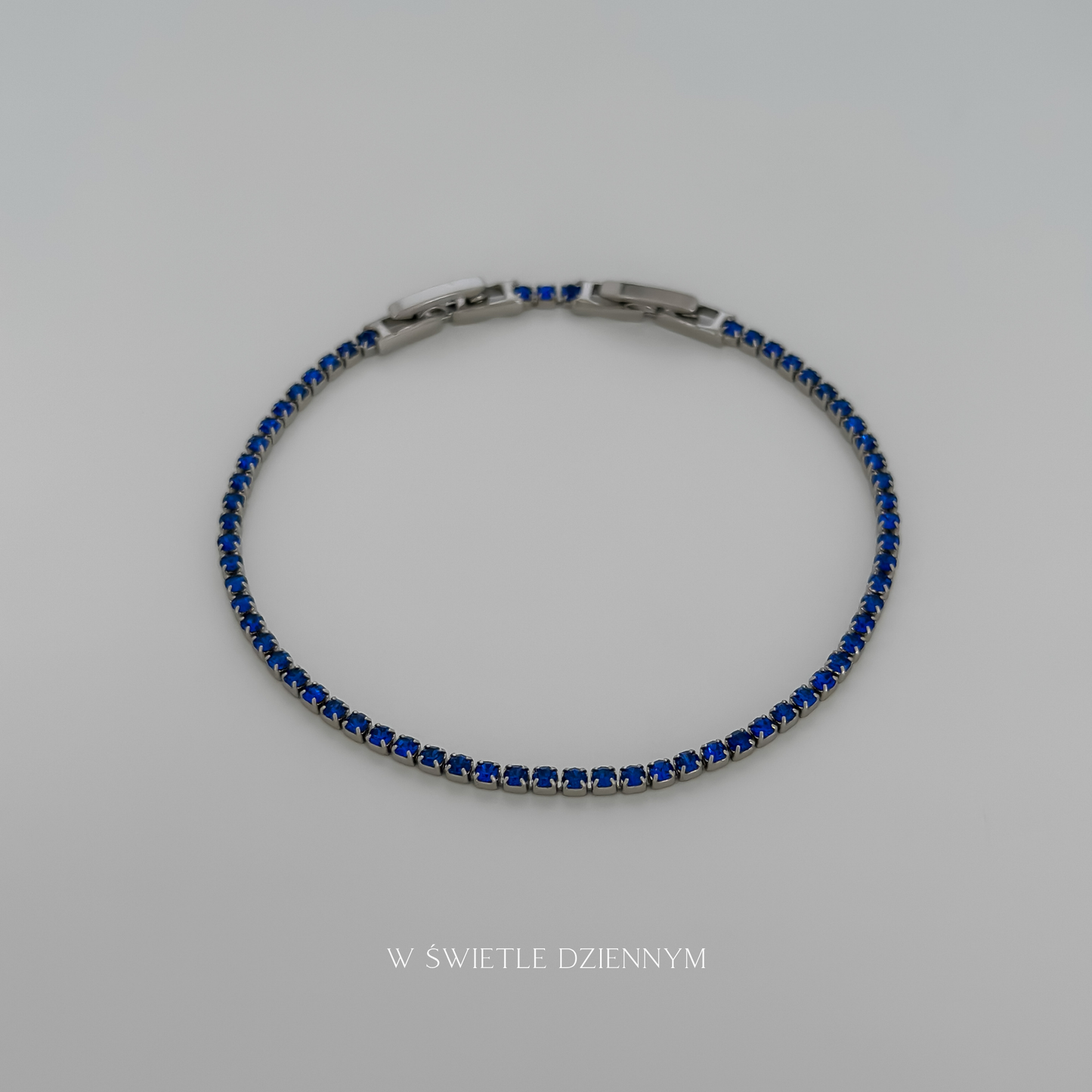 Tennis Sapphire Bracelet [Silver]