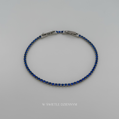 Tennis Sapphire Bracelet [Silver]