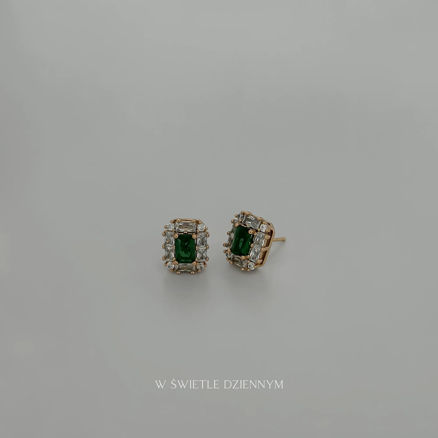 Kolczyki sztyfty Clarissa Szmaragd