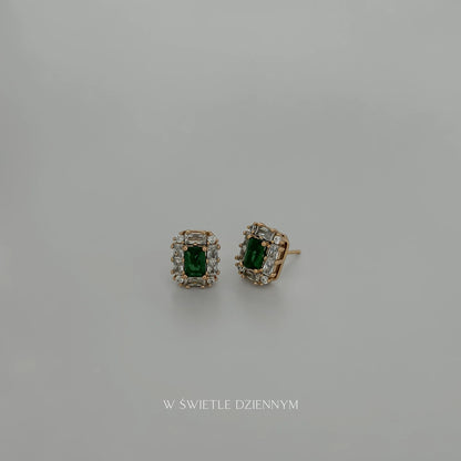 Kolczyki sztyfty Clarissa Szmaragd
