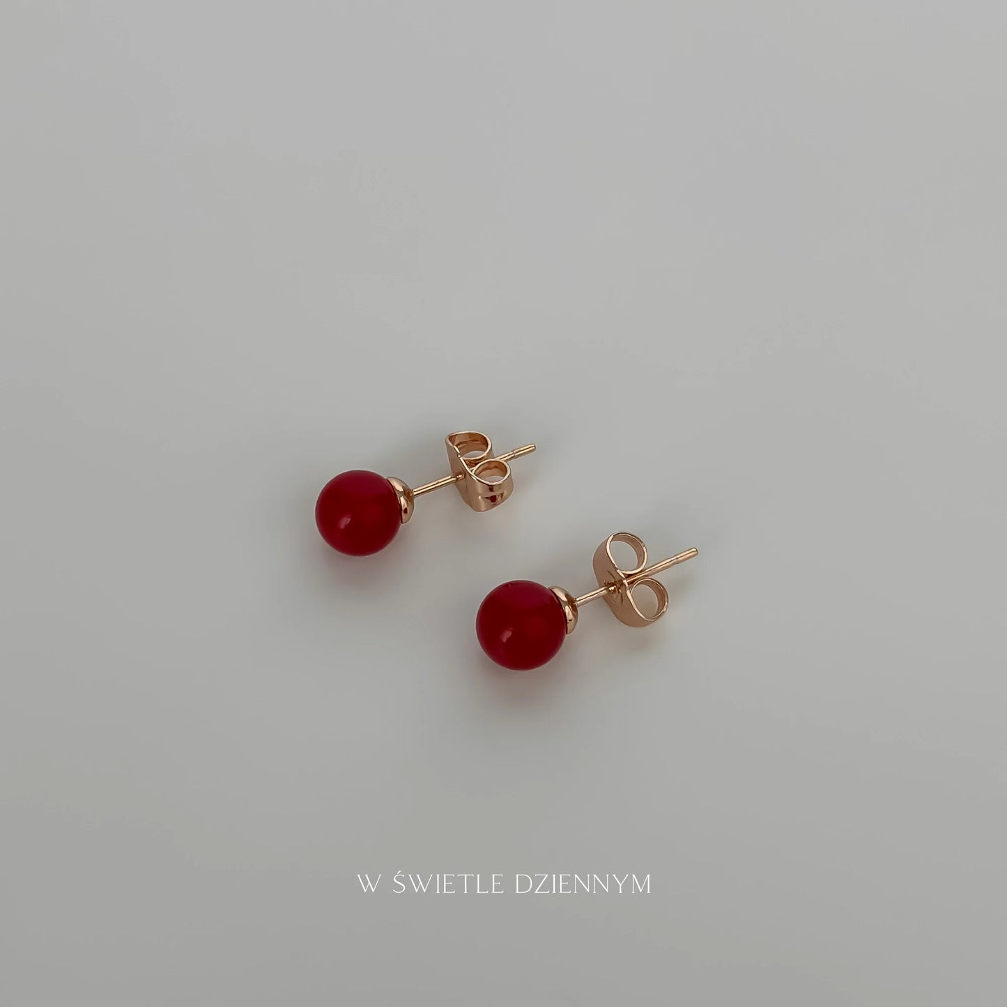 Scarlet Drop Studs