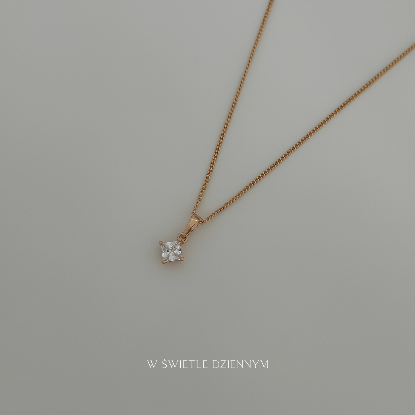 Crystal Tilt Necklace