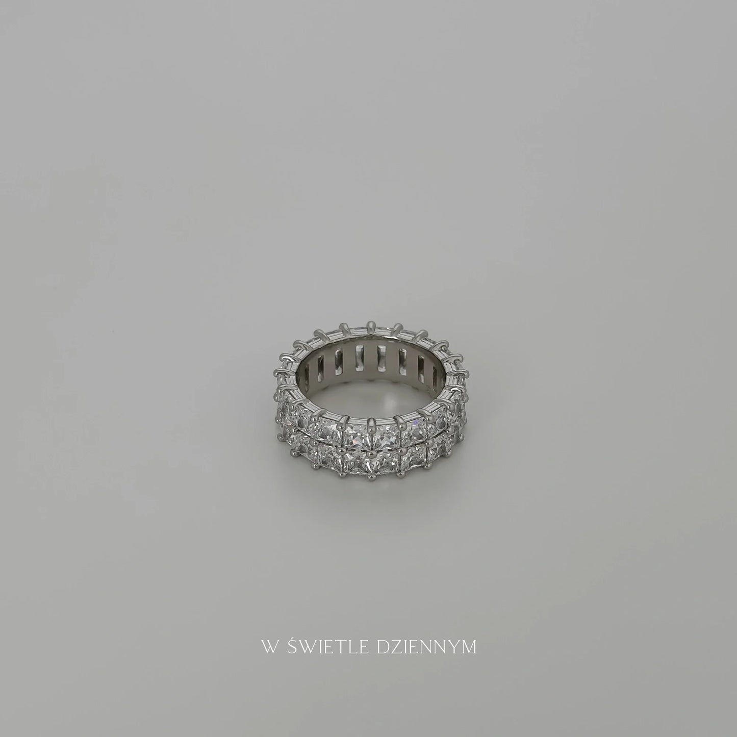 Crystal Double Band [Silver]