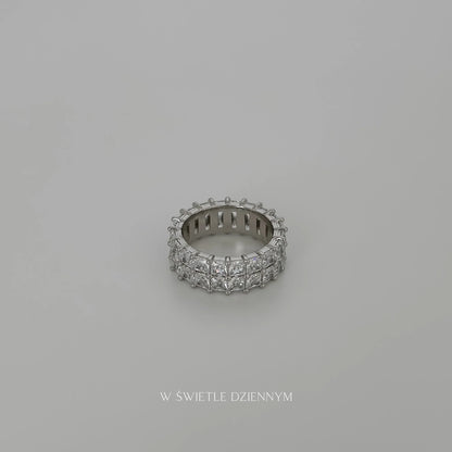 Crystal Double Band [Silver]