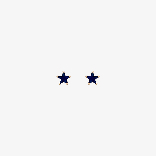 Sapphire Star Studs