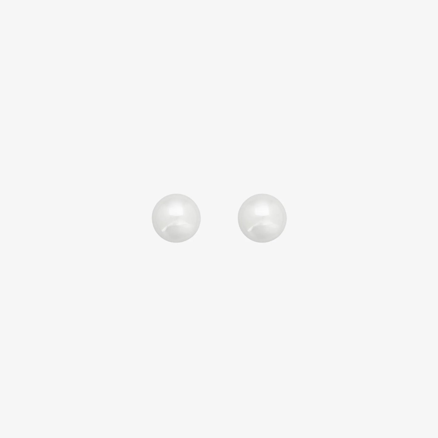 Pearl Studs [Silver]