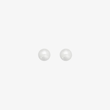 Pearl Studs [Silver]