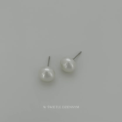 Pearl Studs [Silver]