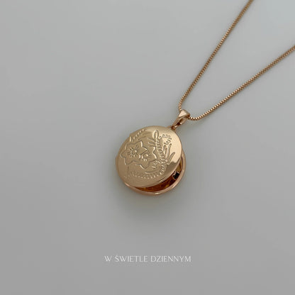 Flowers Locket Necklace
