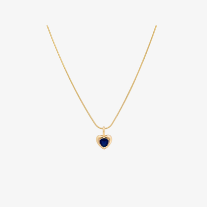 Sapphire Heart Necklace