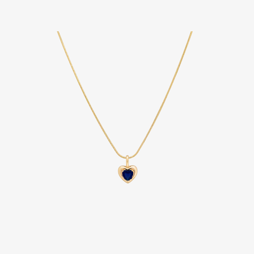 Sapphire Heart Necklace