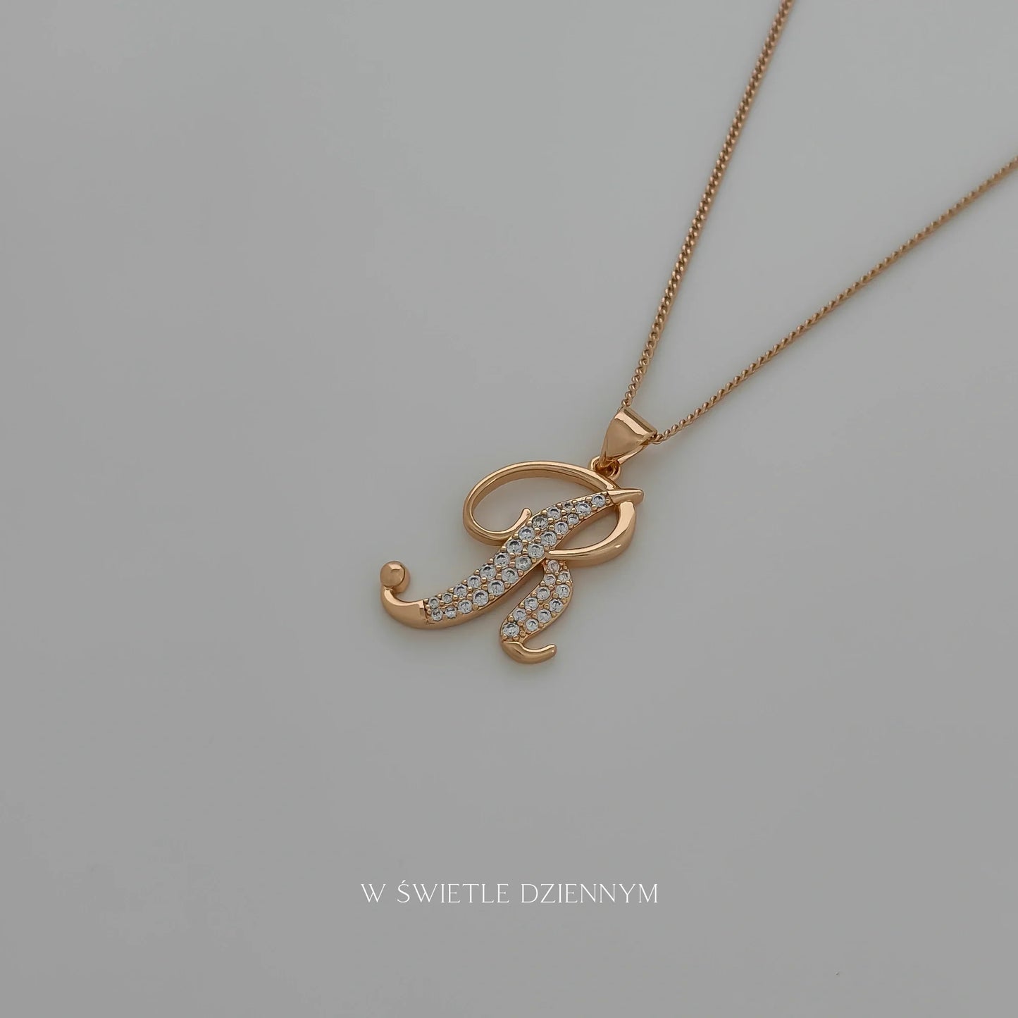 Script Letter Necklace
