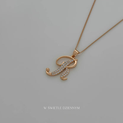 Script Letter Necklace