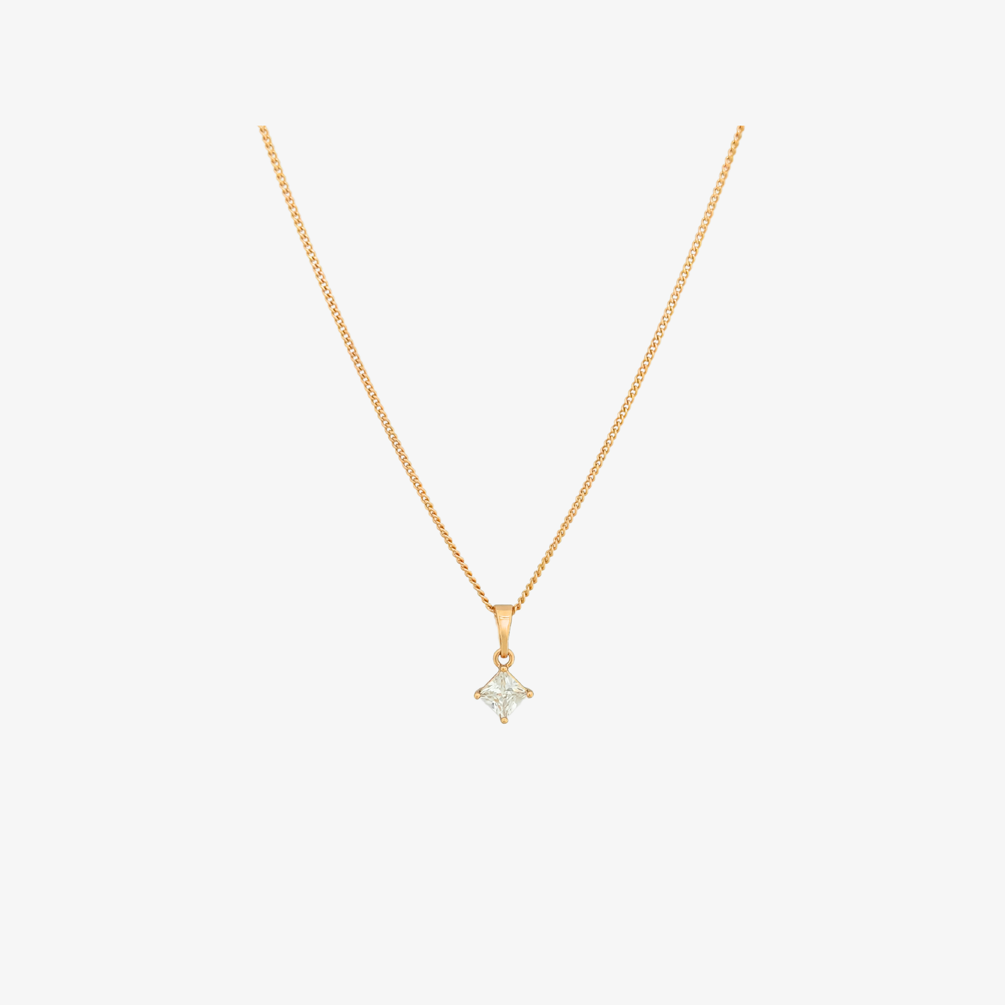 Crystal Tilt Necklace