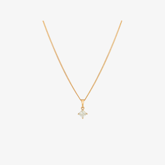 Crystal Tilt Necklace