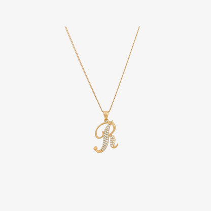 Script Letter Necklace