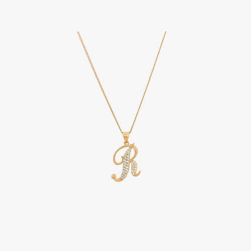 Script Letter Necklace