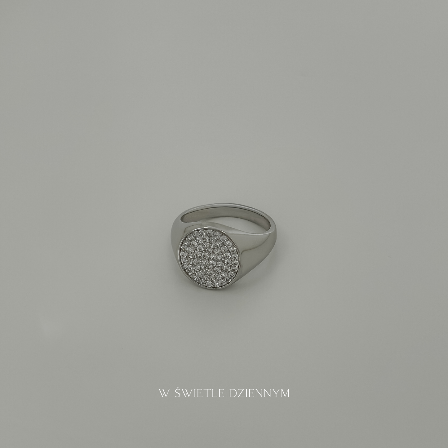 Bedazzle Signet Ring [Silver]