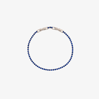 Tennis Sapphire Bracelet [Silver]