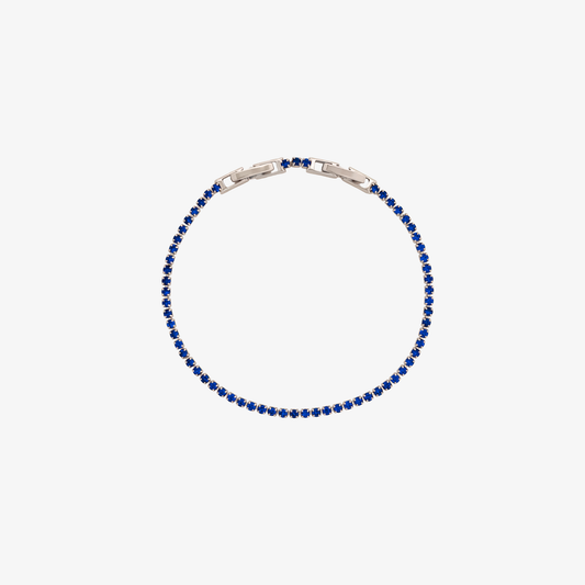 Tennis Sapphire Bracelet [Silver]