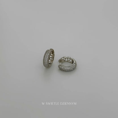 Pave S Hoops [Silver]