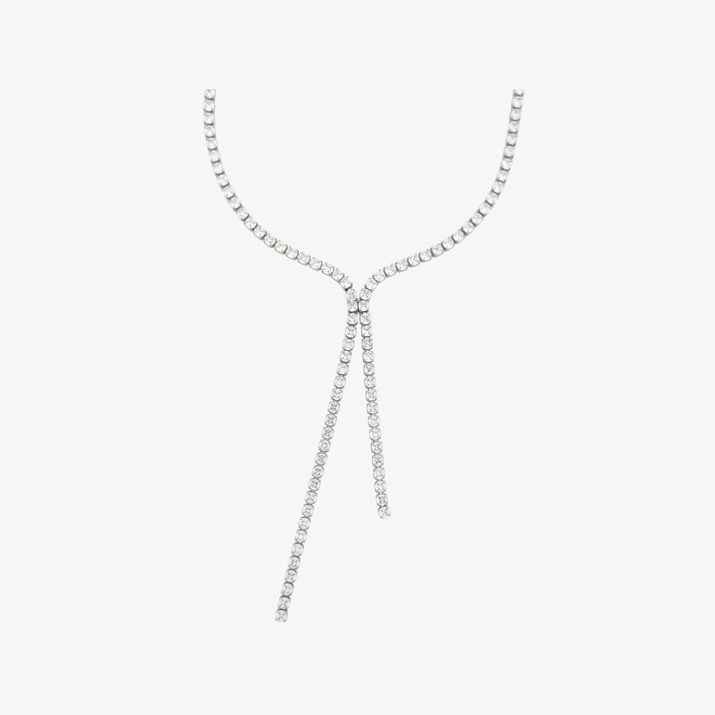 Tennis Flow Necklace [Silver]