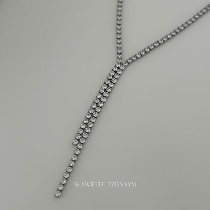 Tennis Flow Necklace [Silver]