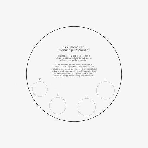 DARMOWY Szablon rozmiarów pierścionka